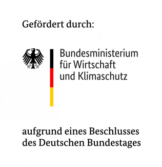 Gefördert durch Bundesministerium für Wirtschaft und Klimaschutz aufgrund eines Beschlusses des Deutschen Bundestages