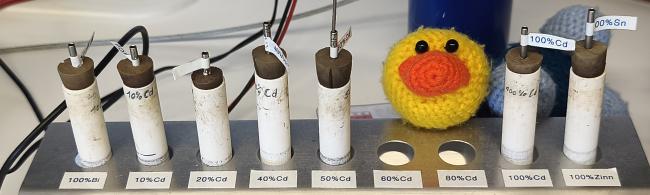 Schmelzproben für Praktikumsversuch