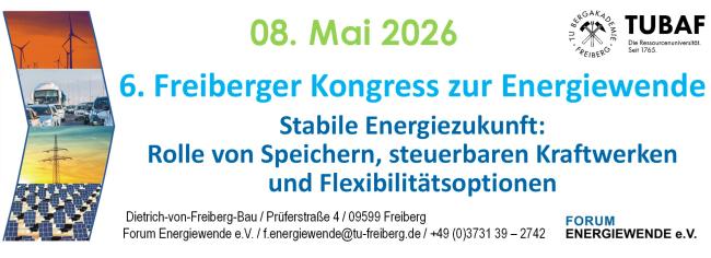 Banner Freiberger Kongress zur Energiewende 2026