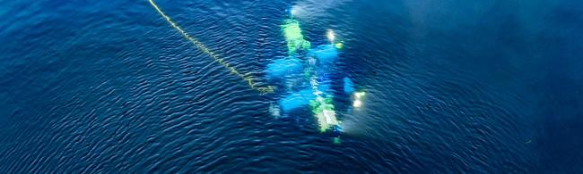 SUBmarine-Roboter unter Wasser
