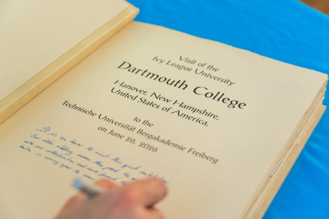 Memorandum of Understanding Dartmouth  - TU Bergakademie Freiberg.