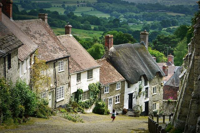 Großbritannien Shaftesbury Häuser