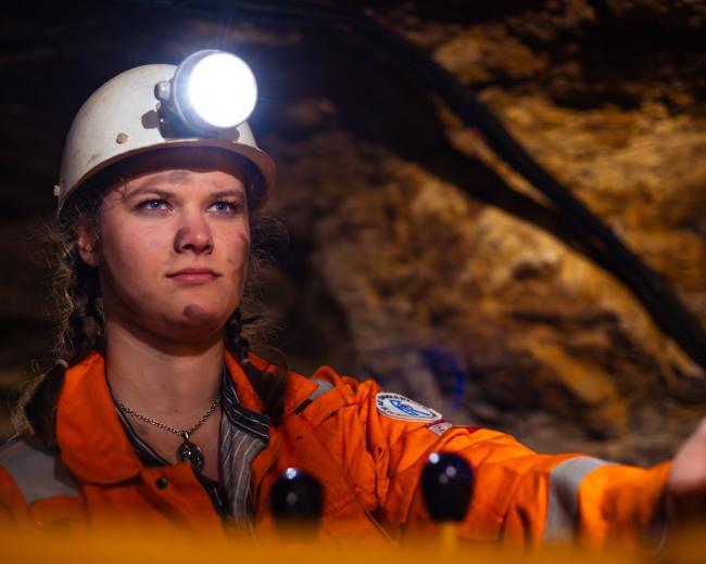 Josephine Ludwig beim Videodreh.