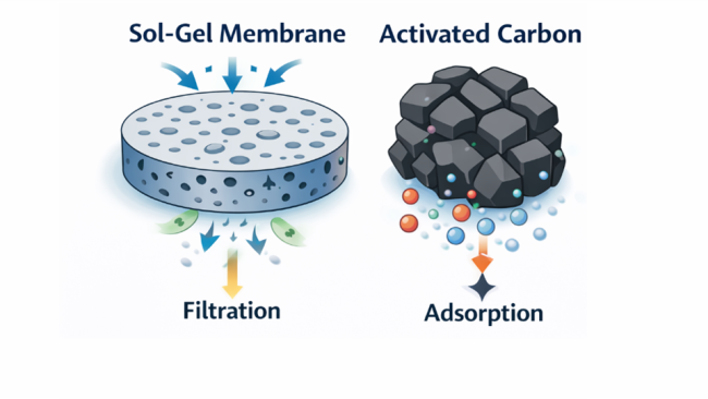 Filtration durch nanoporöse Materialien