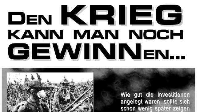 Plakat 4: Den Krieg kann man noch gewinnen