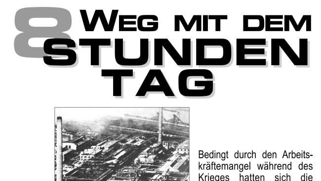 Plakat 8: Weg mit dem 8 Stunden Tag