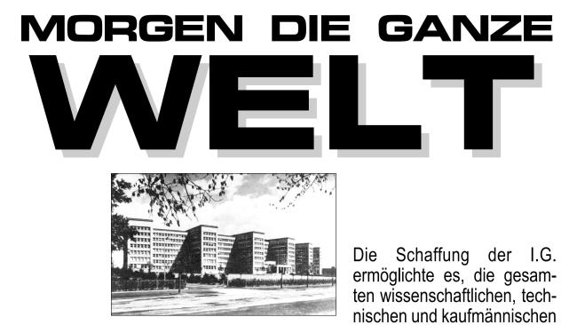 Plakat 10: Morgen die ganze Welt