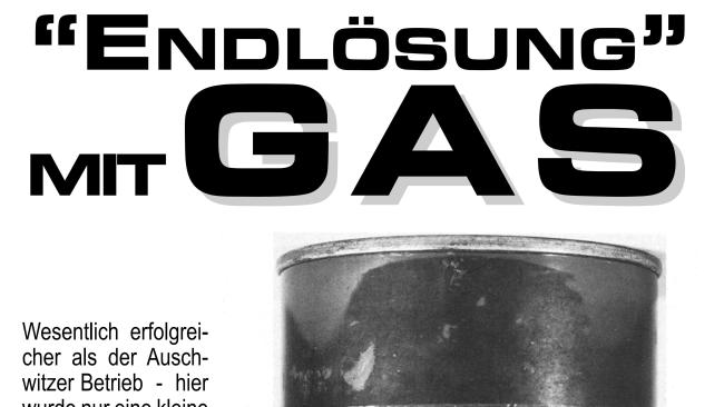 Plakat 16: "Endlösung" mit Gas
