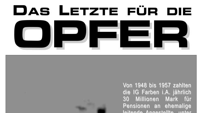 Plakat 21: Das Letzte für die Opfer