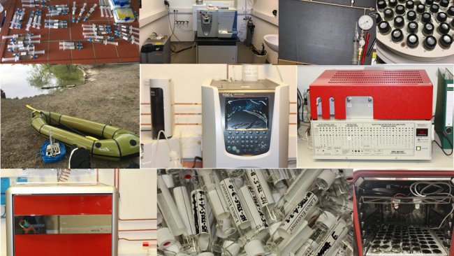 Collage aus verschiedenen Messgeräten