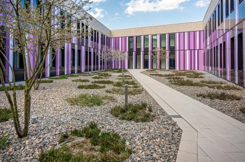 Innenhof des Forschungszentrum ZeHS