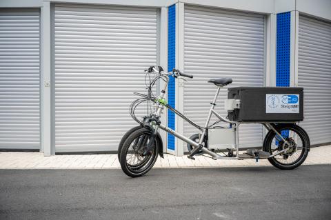 Lastenfahrrad aus dem SteigtUm-Projekt