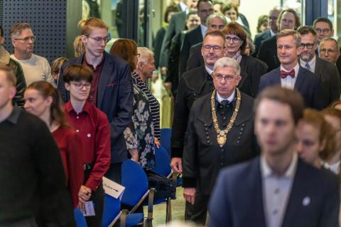 Einzug des Senats zur Immatrikulationsfeier.