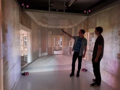 CAVE mit Scan des Schmelzzimmers Schlossmuseum Arnstadt