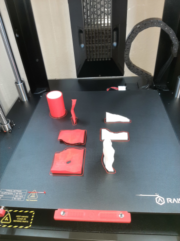 3D Druckergebnis eines mehrteiligen 3D Untergrundmodells