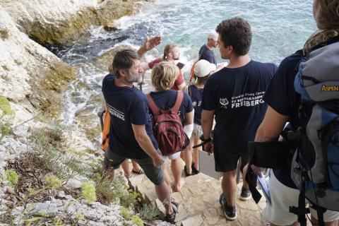 Geological inspection of the excursion area