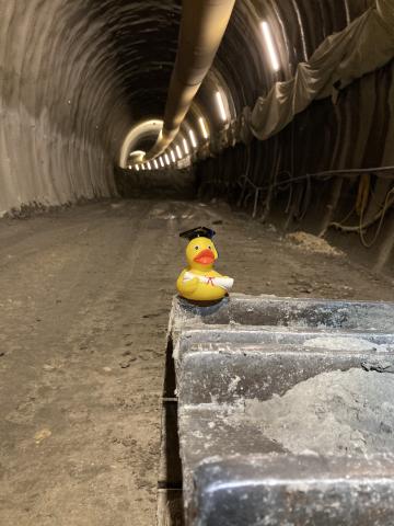 Absolvente Eisenbahntunnel Große Wendlinger Kurve
