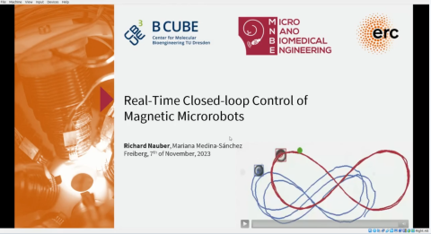 Startfolie Vortrag Richard Nauber zu Startfolie Vortrag Richard Nauber zu Real-Time Closed-loop Control of Magnetic Microrobots
