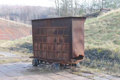 Auf dem historischen Werksgelände in Muldenhütten