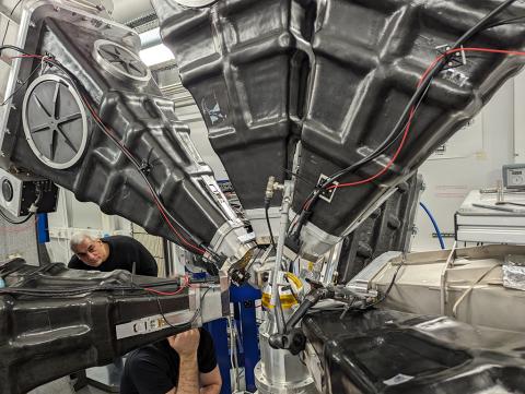 ESRF - The European Synchrotron in Grenoble, Frankreich.