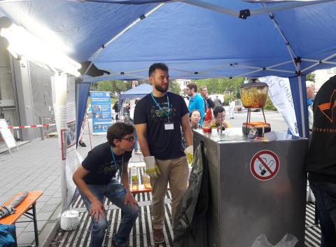 Stand Professur GWA bei Nacht der Wissenschaft 2024