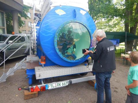Tauchturm im Jahr 2017 in Freiberg