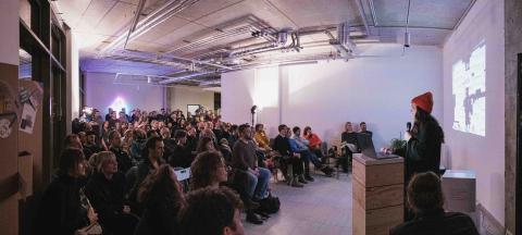 Zuschauer auf einer Veranstaltung von Wir gestalten Dresden im 4transferLab