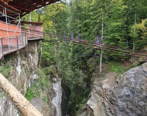 Sicherungsmaßnahmen für Brückenbau