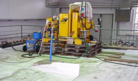 Versuchsanlage für Injektionsversuch