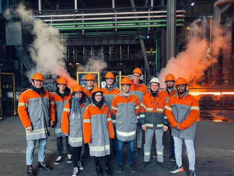 Werksbesichtigung bei der ArcelorMittal Europe