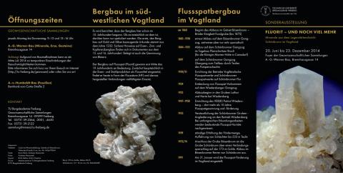 Flyer zur Ausstellung &quot;Fluorit - und noch viel mehr&quot;, Seite 1