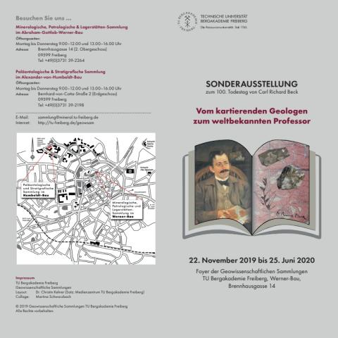 Flyer zur Sonderausstellung zum 100. Geburtstag von Richard Beck, Seite 1