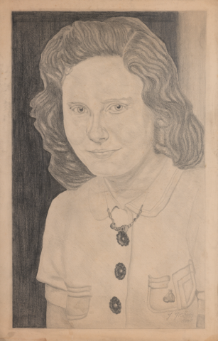 Bleistiftzeichnung von Anneliese Grabow