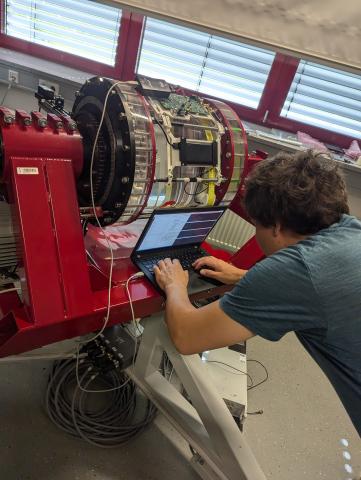 Ein Vorversuch des Projektes DresDyn während der Nutzung