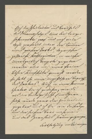 Brief Ledeburs aus Wien vom 31.07.1885