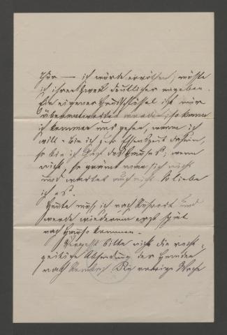 Brief Ledeburs aus Düsseldorf vom 26. August 1890