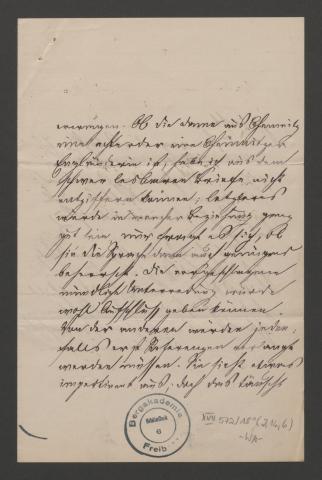 Brief Ledeburs aus Düsseldorf ohne Datum 5