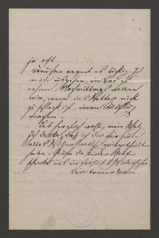 Brief Ledeburs aus Düsseldorf ohne Datum 6