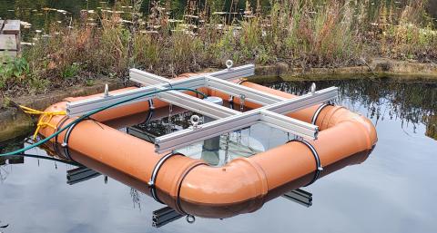 Clean Lake Filterplattform im Einsatz