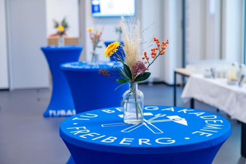 Tischdekoration zur Preisverleihung