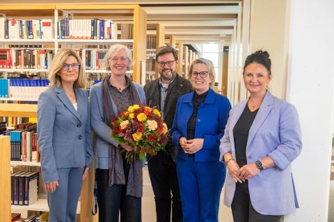 Prof. Dr. Jutta Emes, Dr. Julia Meyer, Lars Rohwer MdB, Barbara Klepsch MdL und Susan Leithoff