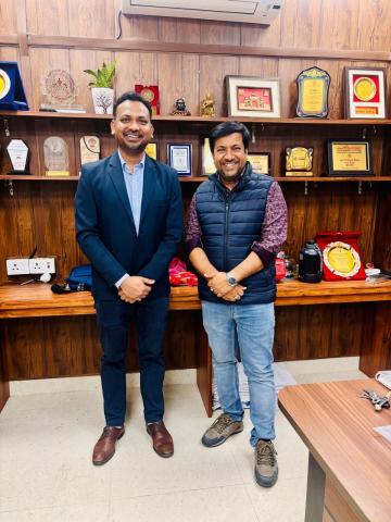 Dr. Gupta visiting IIT BHU