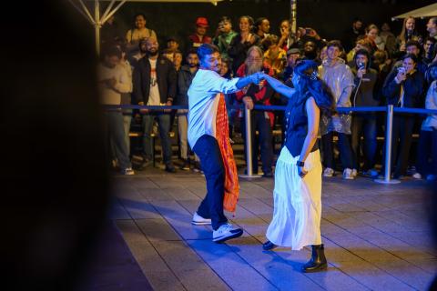 Ein tanzendes Showpaar