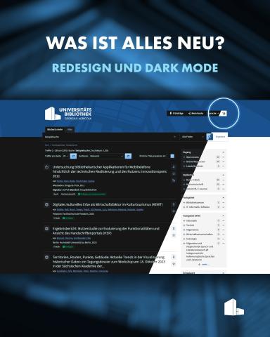 Redesign und Dark Mode