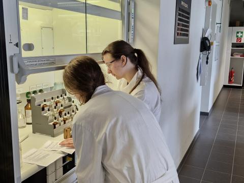 Schülerinnen im Praktikum