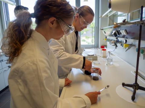 Schülerinnen im Praktikum