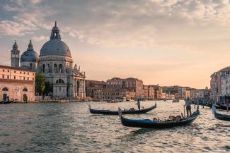 Venedig Gondeln Stadtsilhouette