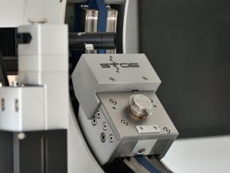 Detailed picture of the open Euler cradle on the STOE single crystal diffractometer