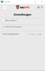 TCP Connection zur Fehlerbehandlung nutzen
