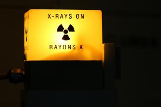 Bild einer X-rays on Warnleuchte